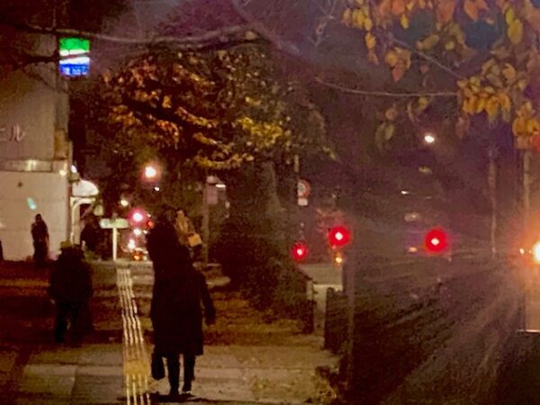 晩秋の朝の出動